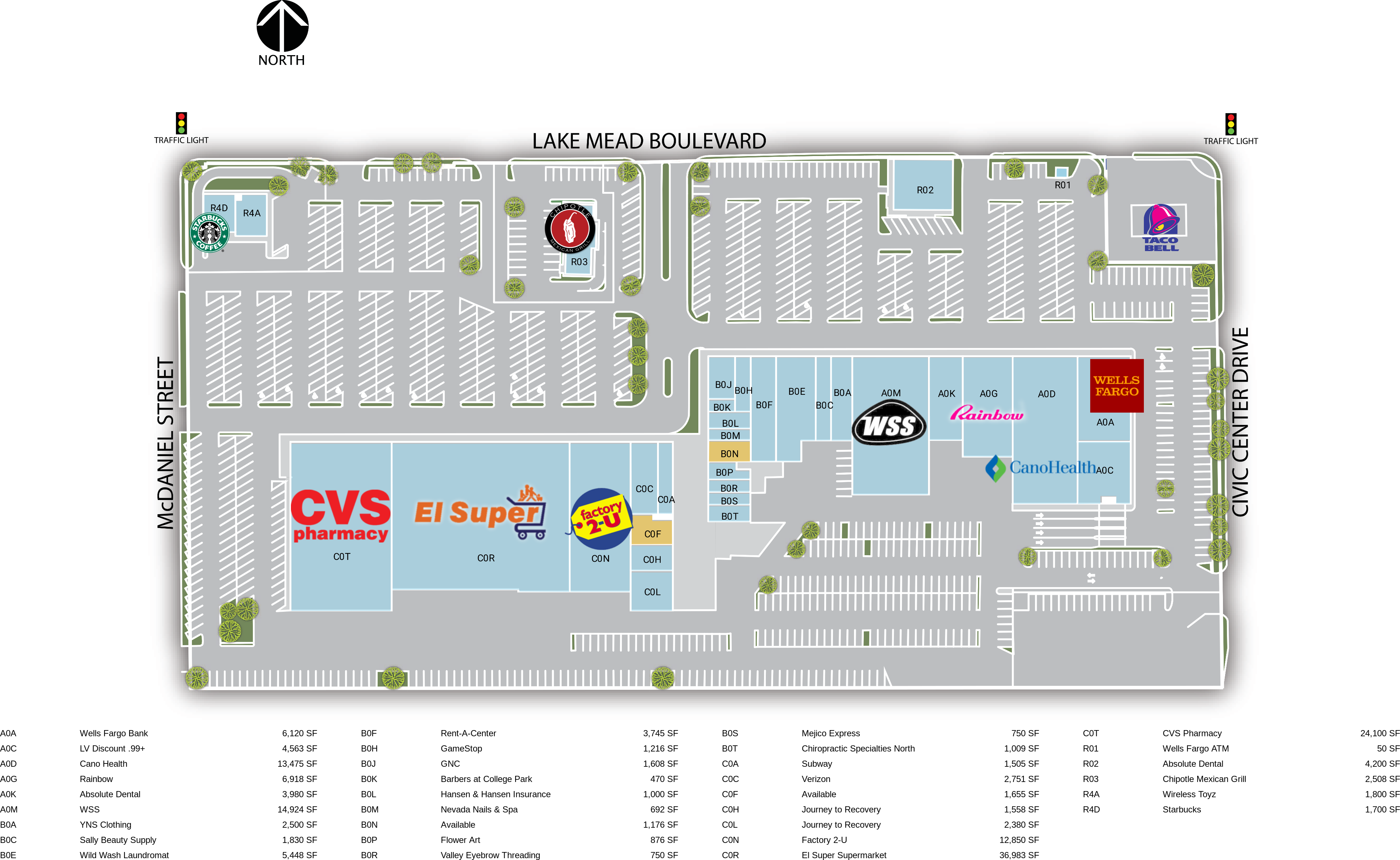 Retail Space For Lease Las Vegas Nv College Park Weingarten Realty